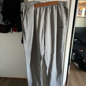 Nike Gray Sweatpants Elastic Waistband Cotton Blend
